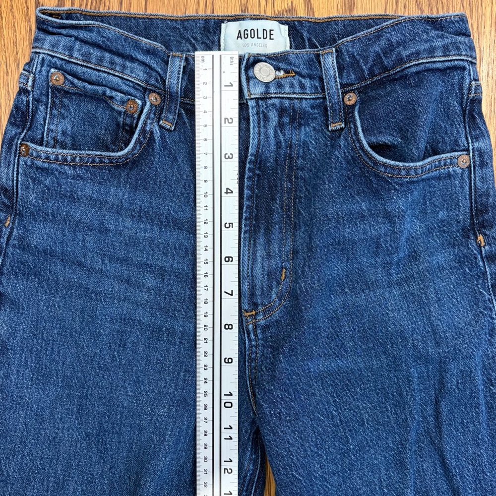 Agolde Mid-rise Wide-leg Denim Jeans (25) - Picture 6 of 11